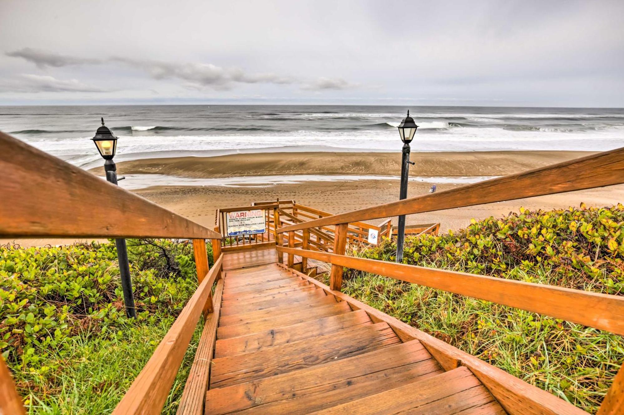 Beachfront Lincoln City Condo-Patio And Pool Access! Εξωτερικό φωτογραφία